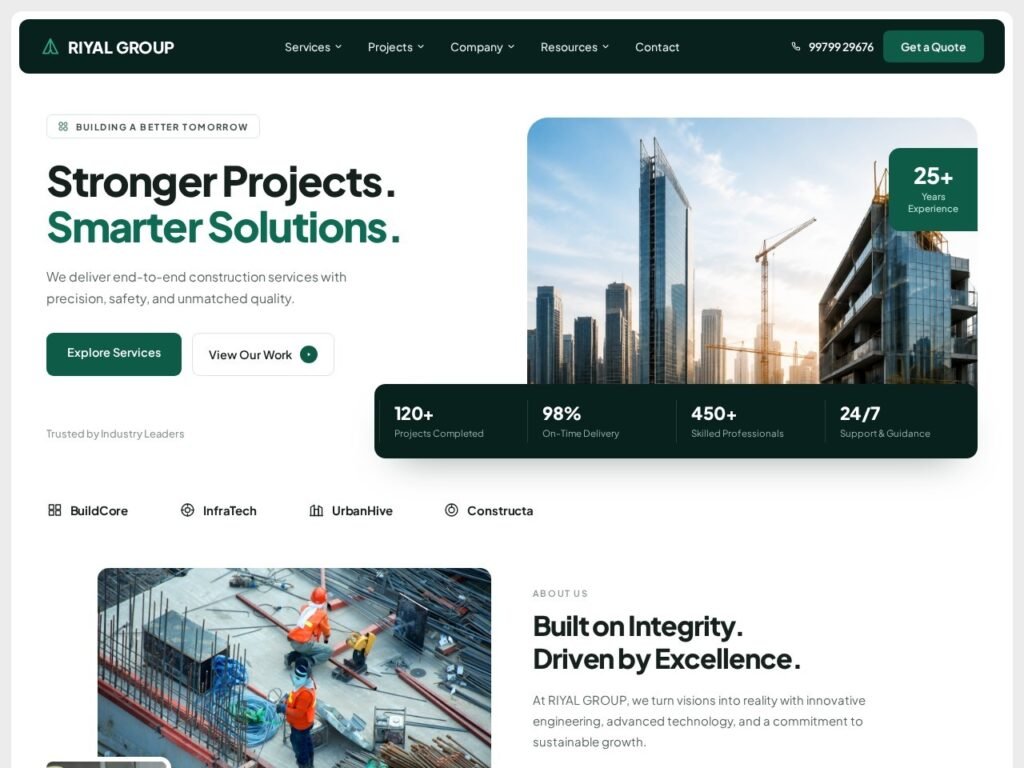 RIYAL GROUP — Website Design project by Advix Global Solutions